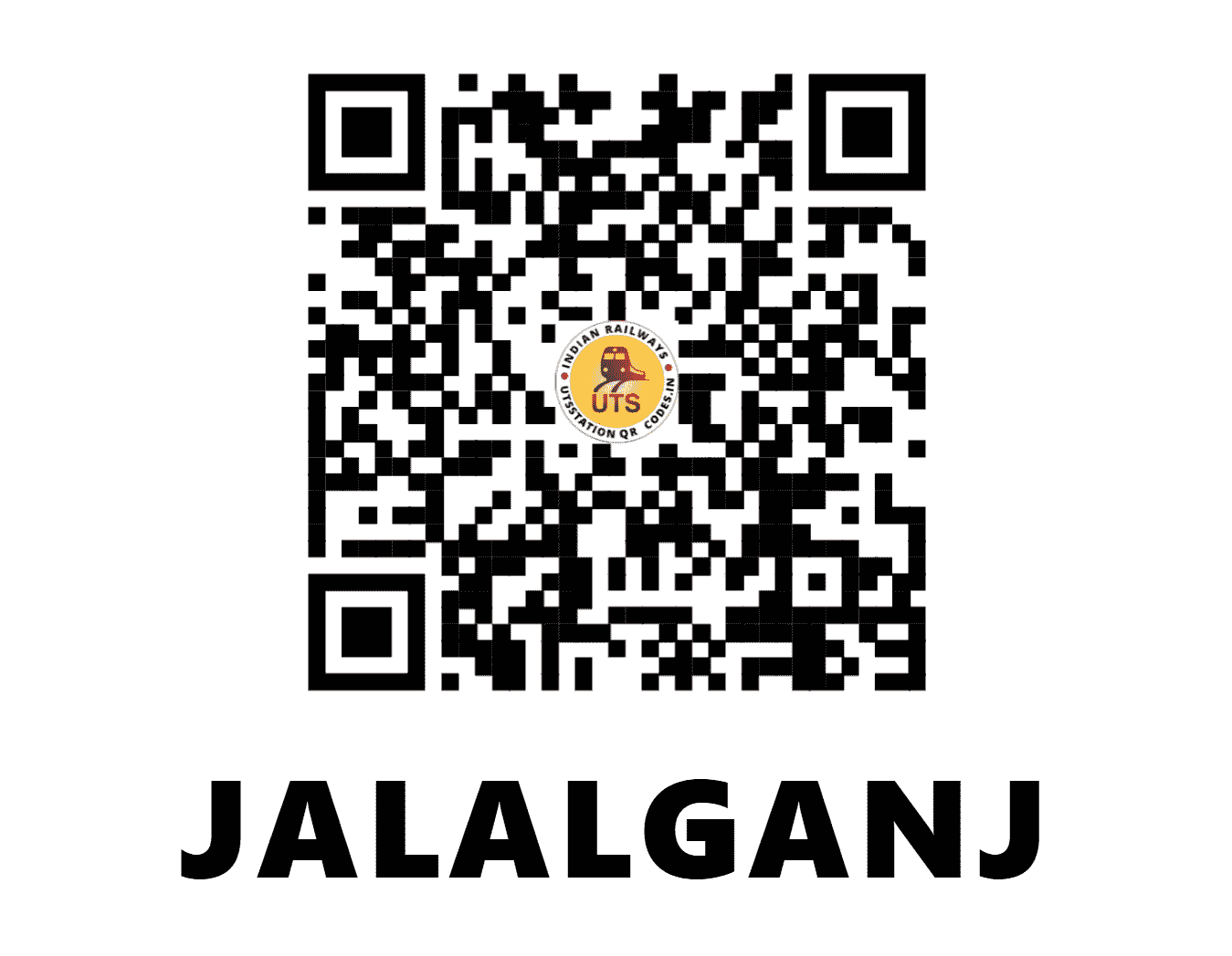UTS QR Code for JALALGANJ - JLL - NR (UTTAR PRADESH)